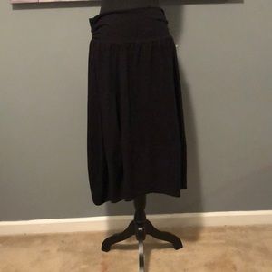 Black Tee Length Skirt